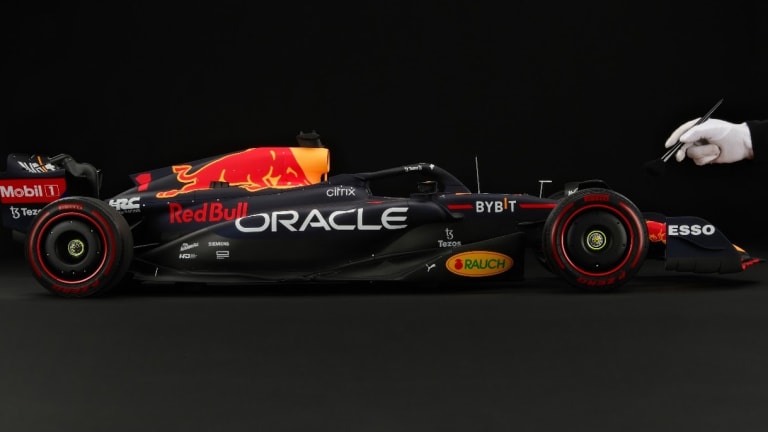 Enormous Red Bull RB18 model unveiled by Amalgam Collection